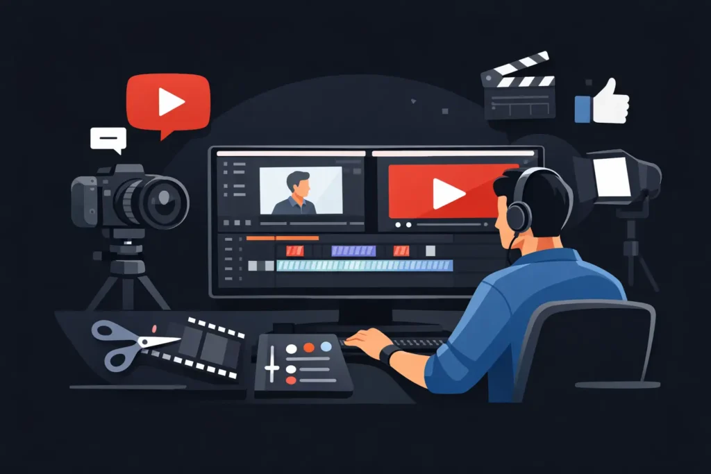 Contratar editor de vídeo para YouTube bien