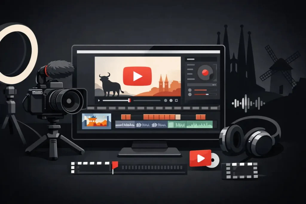 Edición de vídeos para YouTube en España