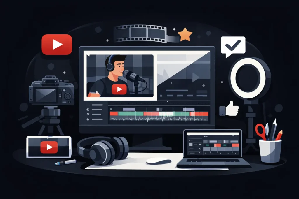 Servicio mensual de edición YouTube que cumple